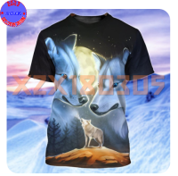 【 xzx180305 】Personalized Custom Name Wolf And Moon Night 3D Full Print T SHIRT 10