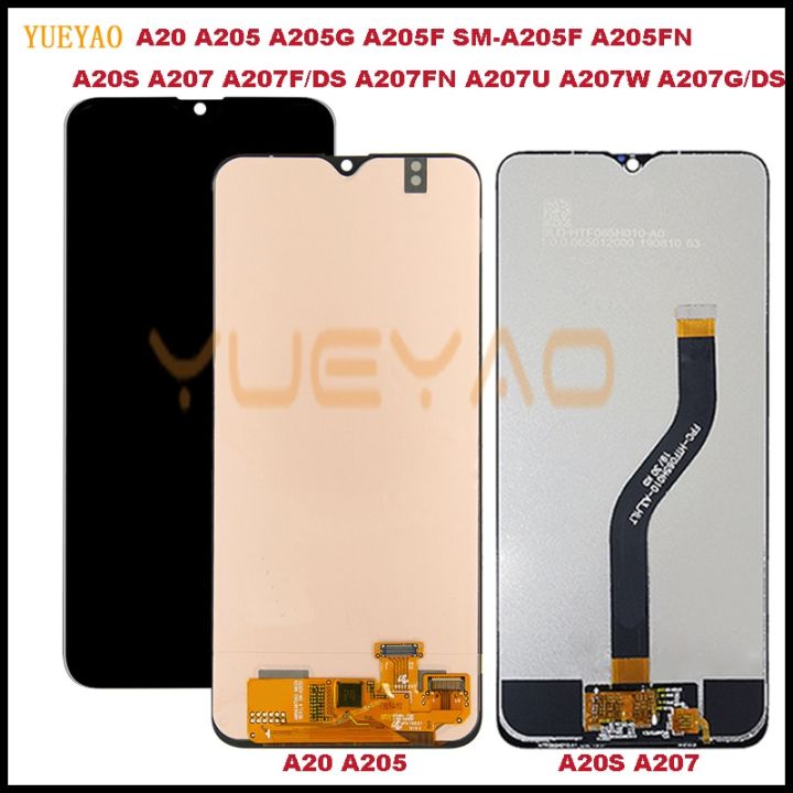 A20s A207 A207f /Ds หน้าจอ Lcd สำหรับ Samsung Galaxy A20 A205 A205g A205f Sm-a205f A205fn แอลซีดีแสดงผลแบบสัมผัสหน้าจอดิจิตอล