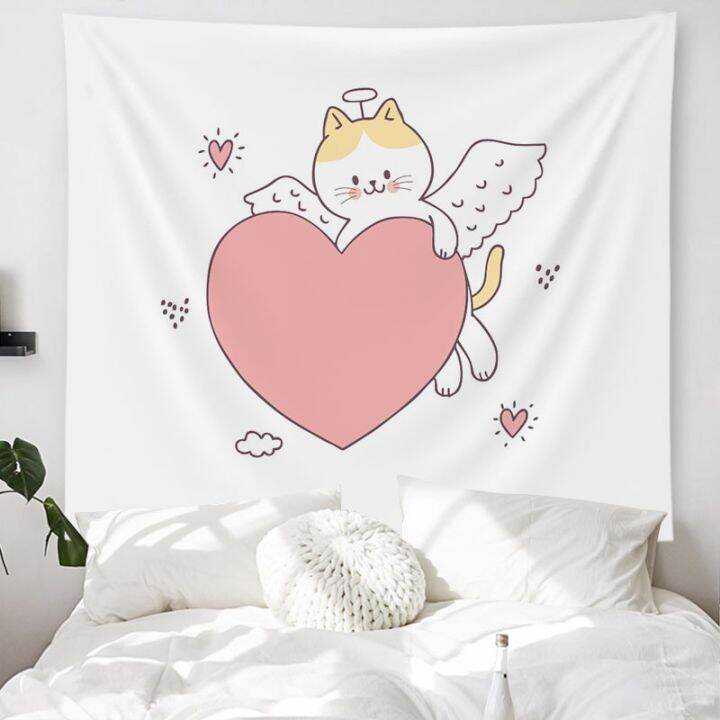 cartoon-cute-cat-style-home-decoration-tapestry-background-cloth-room-bedside-wall-hanging-decoration-tapestry