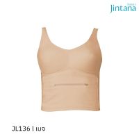 Jintana เสื้อชั้นในเพิ่มความกระชับช่วงลำตัว (ไม่เสริมโครง) รุ่น Basic bra รหัส JL136 สีเบจ