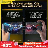 1 10PCS Gaming Fingertip Touch Screen Sweatproof Finger Cover Breathable Ultra-thin Game Controller Finger Sleeves For Gamer