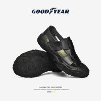 Goodyear hole shoes mens summer outdoor soft bottom driving casual sandals mens non-slip hollow sports beach shoes shoes