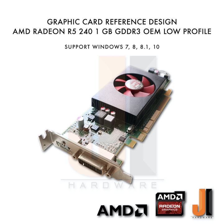 amd-radeon-r5-240-1gb-64-bit-gddr3-low-profile-มือสอง