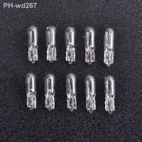 10Pcs 12V 1.2W T5 Glass Light Bulb Dashboard Instrument Panel Brake Light Bulbs