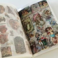 Vintage Cute Fairy Angel Sticker Book Girl Decorative Washi Stickers PET Material Scrapbooking Label Diary Stationery Album Stickers