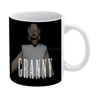 Mobile Horror Game Granny White Mug Custom Printed Funny Tea Cup Gift Personalised Coffee Mug Granny Android Ios Slendrina Nails Screws Fasteners