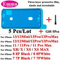 5pcs Waterproof Sticker Adhesive For iPhone 11 12 13 Pro Max Mini X XR XS 7 8Plus Pre-Cut Glue LCD Frame Screen Tape Bezel Seal Food Storage  Dispense