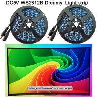 Led WS2812b Fancy Lighting Decoration Light Strip RGB Dream Ambient Color for Desktop TV PC Screen Background lighting 1M 2M 3M Night Lights