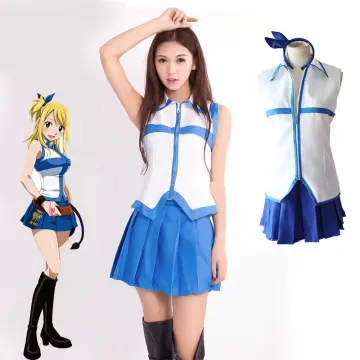 Fairy Tail Lucy Heartfilia Cosplay Costume Girls Anime Sailor