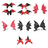 Halloween Barrettes Bat Wing Hair Clips Bangs Clips Theme Party Performance Headdress Devil Barrettes Cosplay Headwear