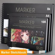 8K/16K/A4 Marker Sketchbook For Drawing Painting Graffiti Soft