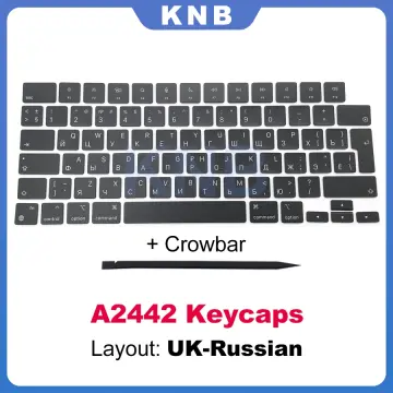 New A2442 A2485 Keycaps Keys French For Macbook Pro 14 16 Keycap AZERTY  2021