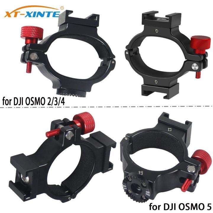 Handheld Gimbal Stabilizer Ring Clamp Mount w/ Cold Shoe Mount for DJI