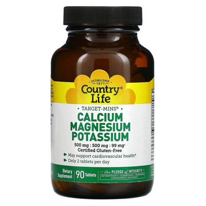Calcium Magnesium Potassium, 90 Tablet Lazada PH