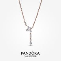 Official Store Pandora 14k Rose Gold Plated Sparkling Herbarium Cluster Drop Collier Necklace (45 cm)