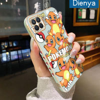 เคส Dienya สำหรับ OPPO A93 2020 F17 Pro Reno 4 Lite Reno 4F ใหม่การ์ตูน Pokemon ขอบสี่เหลี่ยมชุบพื้นผิวเคสซิลิกาเจลนิ่มกันกระแทกเคสมือถือรวมทุกเลนส์กล้องถ่ายรูปฝาครอบป้องกัน