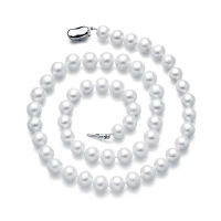 Fashion White Pearl Necklace 8-9mm High Quality Natural Freshwater Pearl Choker Necklaces For Women Jewelry Gift SPEZ