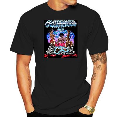 Vintage T-Shirt Playboi Carti Tour Merch Concert T-Shirt Rare Hop Rap Tee Limited 100% cotton T-shirt