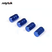 ANYTEK 4ชิ้นที่มีสีสันอลูมิเนียมอัลลอยด์ยางวาล์วหมวกรถยนต์หกเหลี่ยมล้อยางวาล์วหมวกอุปกรณ์ตกแต่งรถยนต์