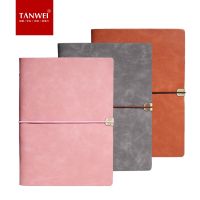 [Hagoya Stationery Stor] TANWEI A5โน๊ตบุ๊คหนังนิ่ม Notepad สร้างสรรค์ไดอารี่มัลติฟังก์ชั่สมุดเก็บ1ชิ้น