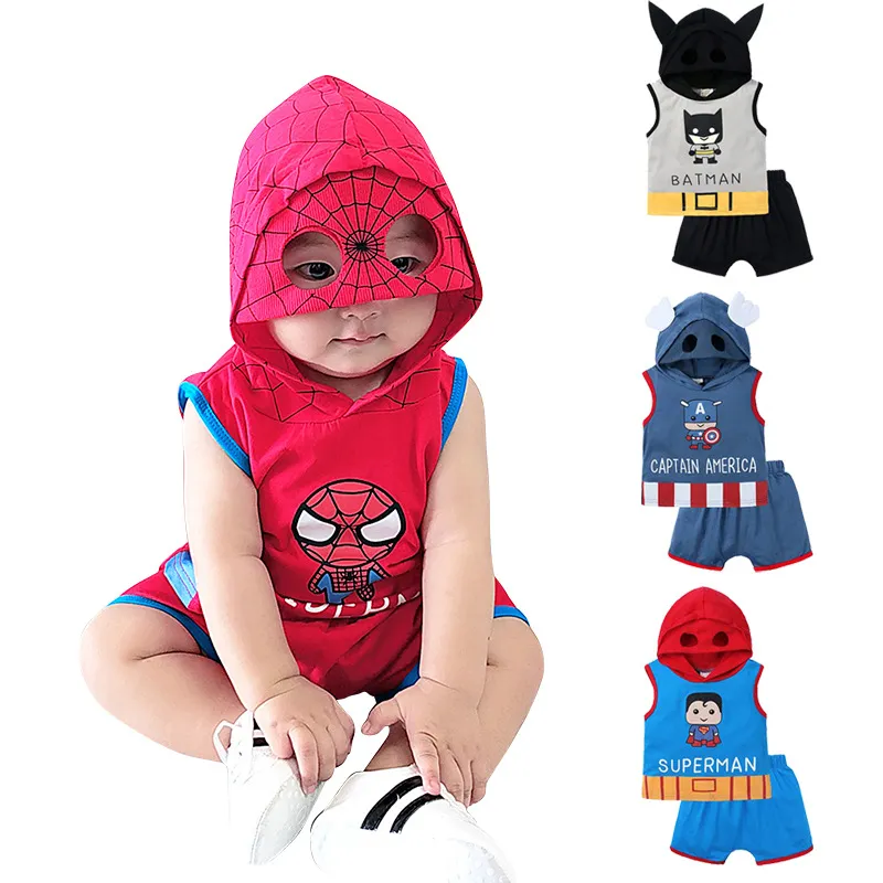 Child Set Halloween Special Cotton Characters Cartoon Baby Boy Summer short  sleeve Baby Clothes Set 2PCS Terno | Lazada Singapore