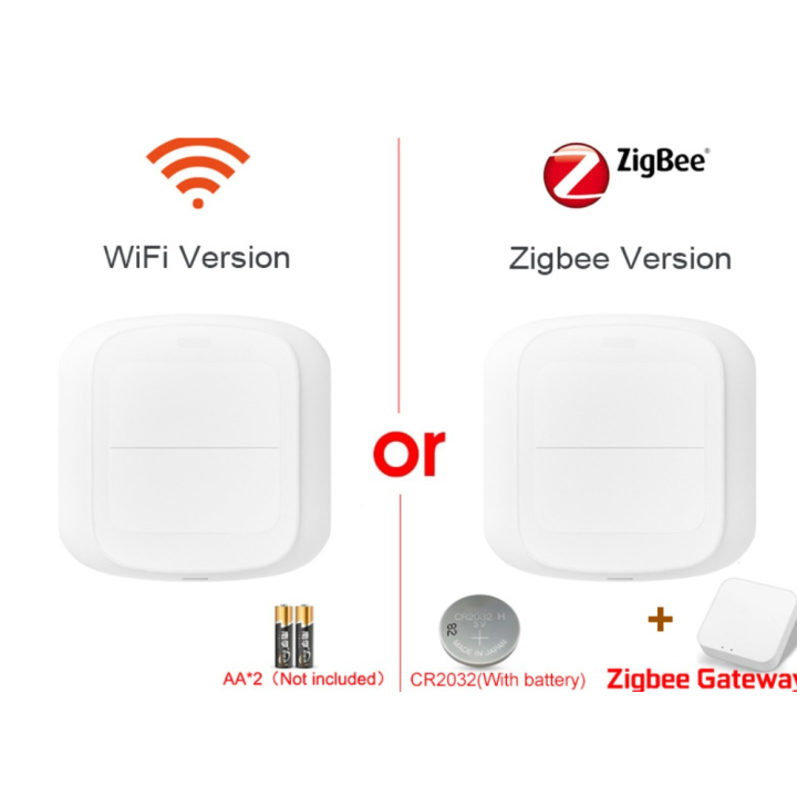 Abaaba Tuya Smart Wireless Switch WiFi Zigbee Push Button Controller