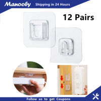 Manooby ตะขอติดผนังแบบมีกาวในตัว1/10/20ชิ้น,ชั้นวางของติดผนังสำหรับห้องครัวห้องน้ำห้องนั่งเล่น