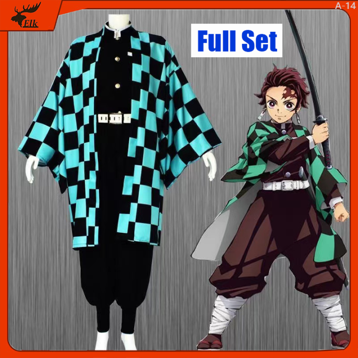 A-14Demon Slayer Tanjirou Costume Anime Demon Slayer Cosplay Tanjirou ...