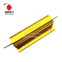 【CW】 100W RX24 Aluminum Power Metal Shell Case Wirewound Resistor 0.01 100K 0.1 0.5 1 2 4 6 8 10 20 100 150 200 300 500 1K 10K ohm