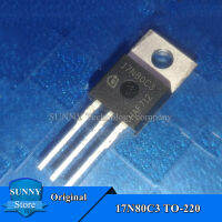 ทรานซิสเตอร์ MOSFET 17N80C3 TO-220 SPP17N80C3,1ชิ้นของแท้ TO220 17A/800V ใหม่