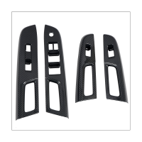 Car Carbon Fiber Window Switch Cover Window Switch Cover Door Armrest Panel for Subaru WRX/WRX STI 2015-2020 LHD