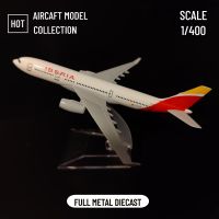 1:400 Scale Metal Aircraft Replica Spain Iberia Airlines A330 Model 15cm Aviation Collectible Diecast Miniature Ornament Toys