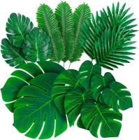 【CC】 5pcs Artificial Monstera Leaves for Hawaiian Theme Garden Fake