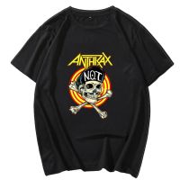 Anthrax เสื้อยืดคอกลม แขนสั้น พิมพ์ลายวงร็อคพังก์ร็อค DIY แฟชั่นฤดูร้อน สําหรับผู้ชาย และผู้หญิง  K8BR