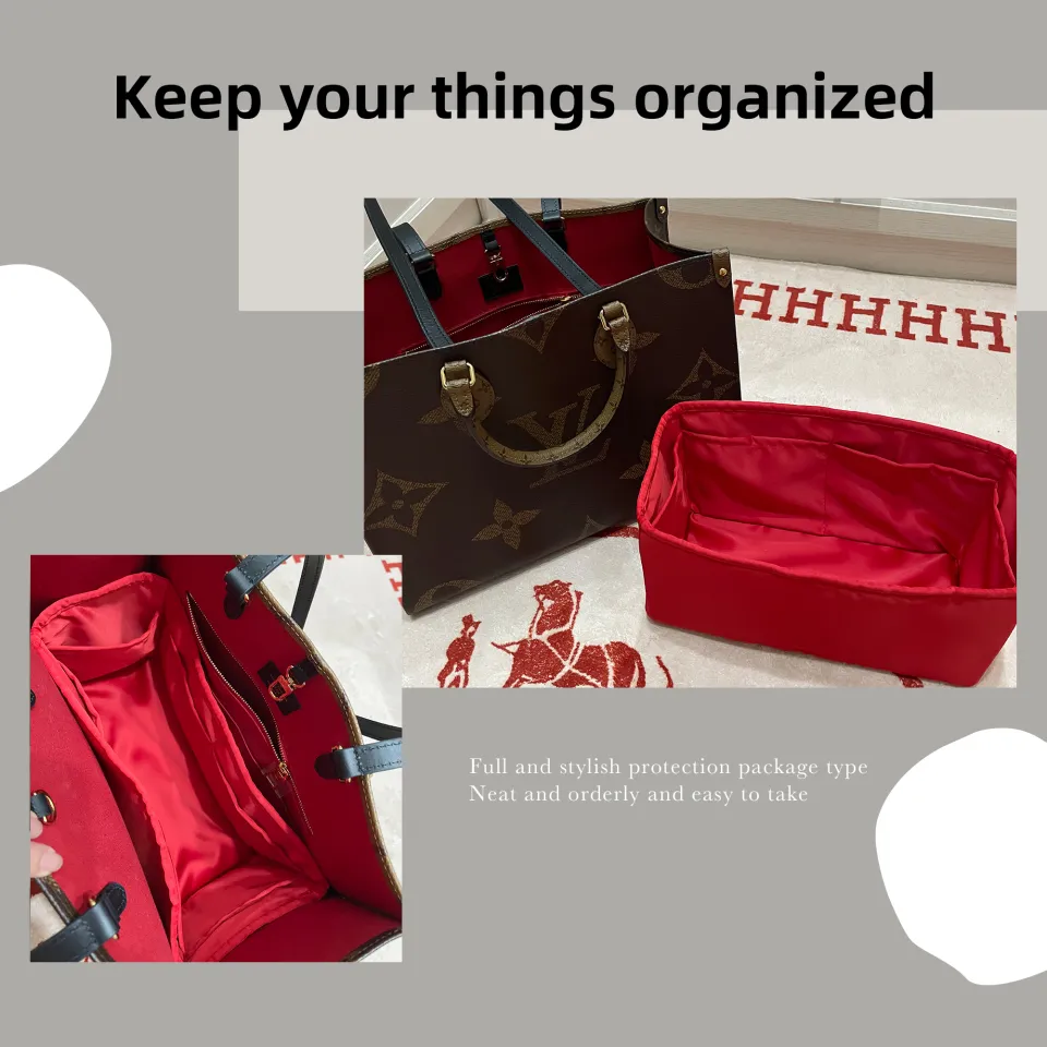 DGAZ Silk Bag Organiser Fits LV Neverfull PM/MM/GM, Silky Smooth Touch,  Luxury Handbag & Tote Shaper (Pink, MM) : : Fashion