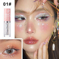 อายแชโดว์ใสแวววาว8สีไฮไลท์กันน้ำประกายมุกอายแชโดว์เลื่อม Riasan Korea เครื่องสำอางสำหรับดวงตา