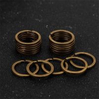 20pcs Antique Bronze 25mm 28mm 30mm Keyring Split Key Ring Charm Connectors For Keychain Diy Jewelry Making Accessories Supplies Key Chains