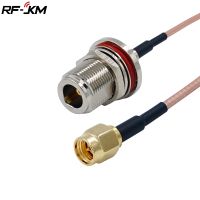 RF Adapter N Female Bulkhead To SMA Male Plug conncetor RG316 Pigtail Cable RF Coaxial Cables Jumper Cable