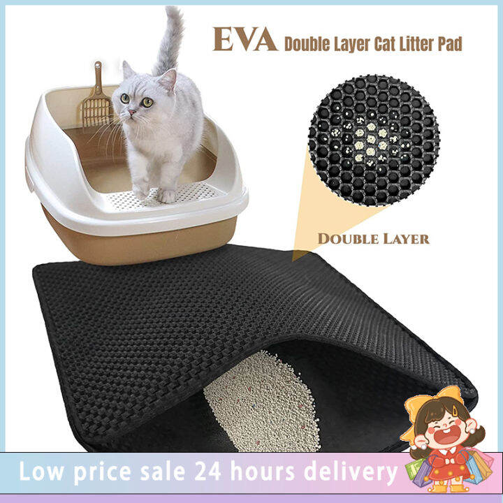 Large Size Cat Litter Mat Double Layer Trapping Mat Waterproof Eva