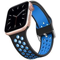 xiaozh Silicone Strap for Apple watch band 49mm 44mm 40mm 45mm 41mm breathable wristband for iwatch Series Ultra 8 7 6 5 SE 3 42mm 38mm