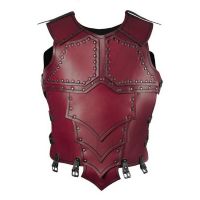 ㍿ Leather Vest Armor Medieval Style Vest Armor For Back And Chest Protection Adjustable Retro Equestrian Fencing Imitated Costum