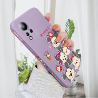 Case4you สำหรับ Infinix Note 11 Note 11 Pro Infinix Note 11S เคสซิลิโคนลายการ์ตูนดีไซน์ขอบน่ารักแบบเต็มกรอบ