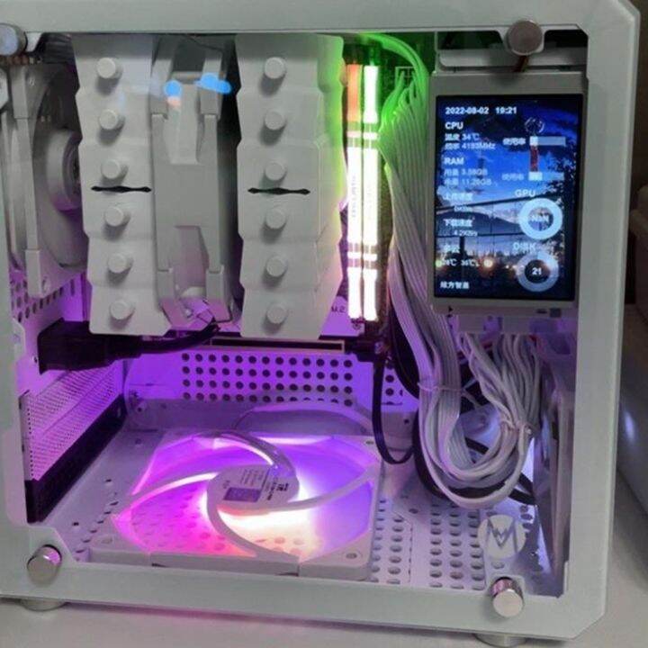 Dual USB TypeC Computer Monitor CPU GPU RAM HDD DIY Computer Secondary