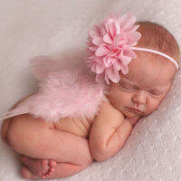 Lovely Babe Born Accesorios Picture Outfits Fairy Headband Wings Elegant Boy/girl Costume Headband Set