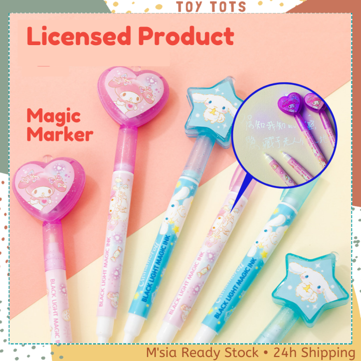 SANRIO INVISIBLE INK PEN Cinnamoroll Melody Magic Light Pen UV Light
