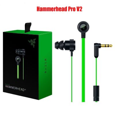【Ready Stock】Razer หูฟัง สำหรับเล่นเกม รุ่น HammerHead Pro v 2