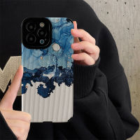 ภาพวาดหมึกเคสโทรศัพท์สำหรับ iPhone 14/13/12/11 Pro Max 12 13 Mini 6 6S 7 8 Plus X XR XS Max เคสโทรศัพท์แบบนิ่มกันกระแทกฝาหลังเคสโทรศัพท์ลายหนังสุดสร้างสรรค์พร้อมเลนส์คลุมทั้งหมดฝาครอบป้องกันกล้อง