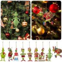 【CW】 Christmas Green Elf Doll Green Hair Monster Doll Christmas Tree Pendant 2023 Christmas Decor for Home New Year Decor