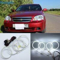 ﹍ For Chevrolet Lacetti Optra Nubira 2002-2008 Super Bright white color 3528 SMD led Angel Eyes kit daytime running light DRL