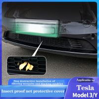 Car Lower Bumper Anti Insect Net For Tesla Model Y Model 3 2017-2022 Anti Dust Proof Inner Vent Grille Cover Accessories Retrofi